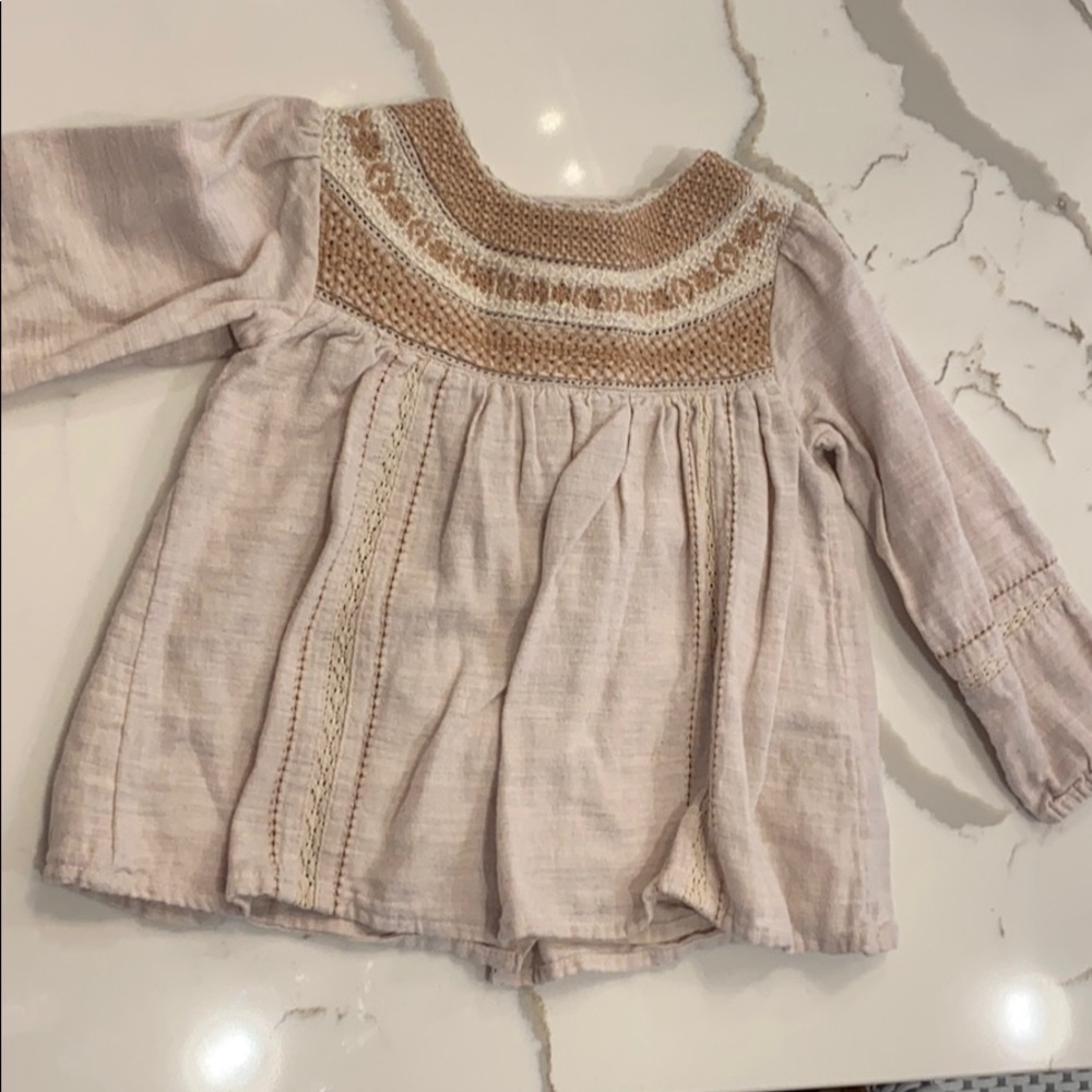 Zara long sleeve knitted shirt